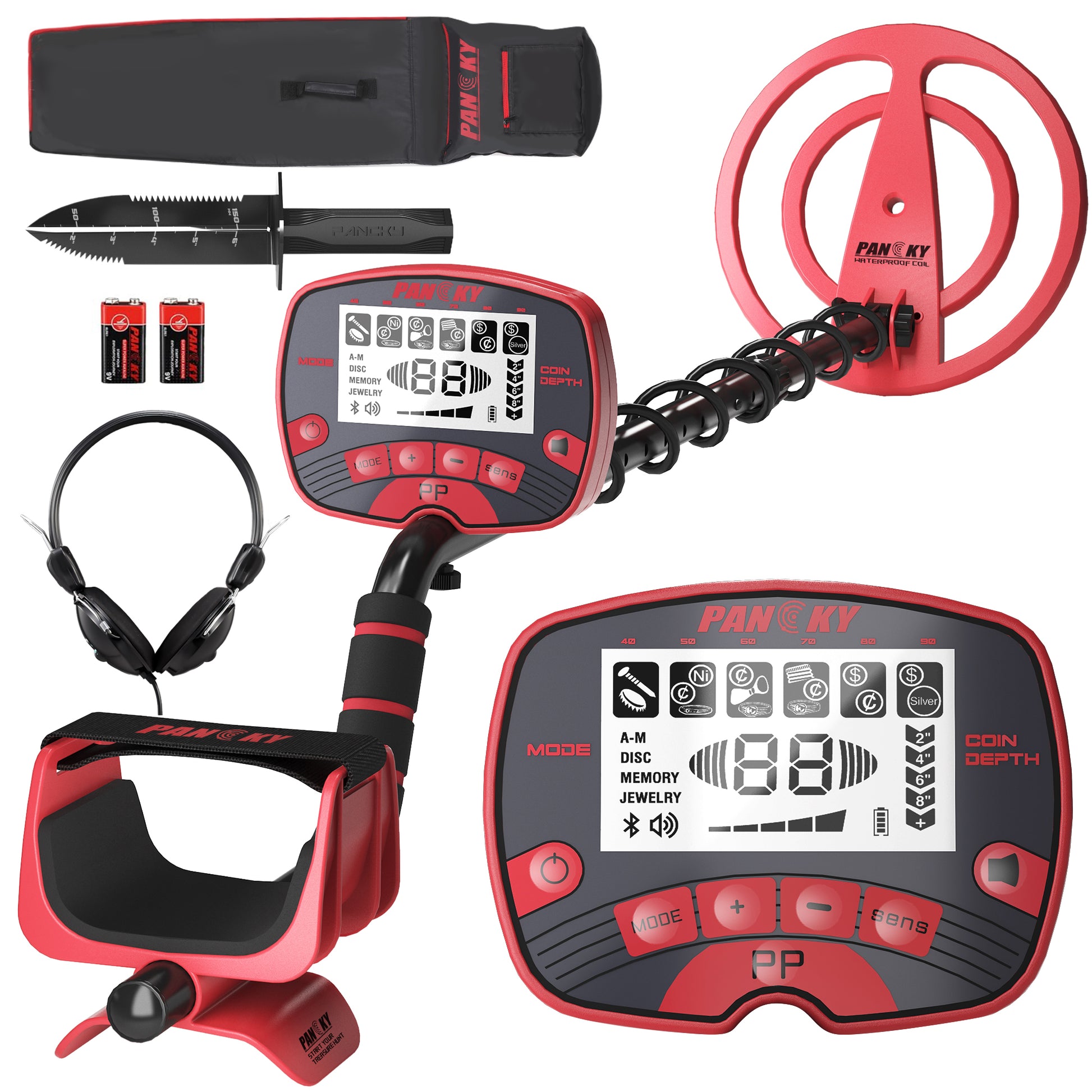 Pancky PK0075 Metal Detector with 10" Coil
