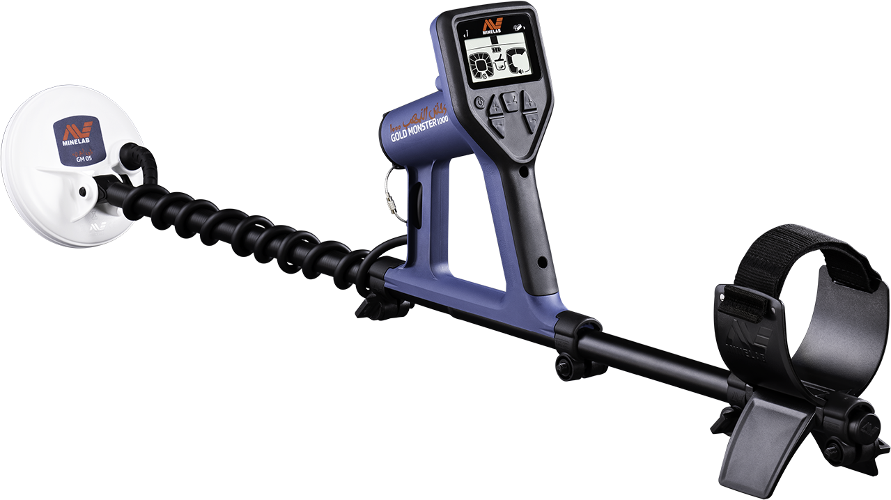 Minelab Gold Monster 1000 Metal Detector With 10"x6" DD and 5 DD Search Coil - NEW VERSION