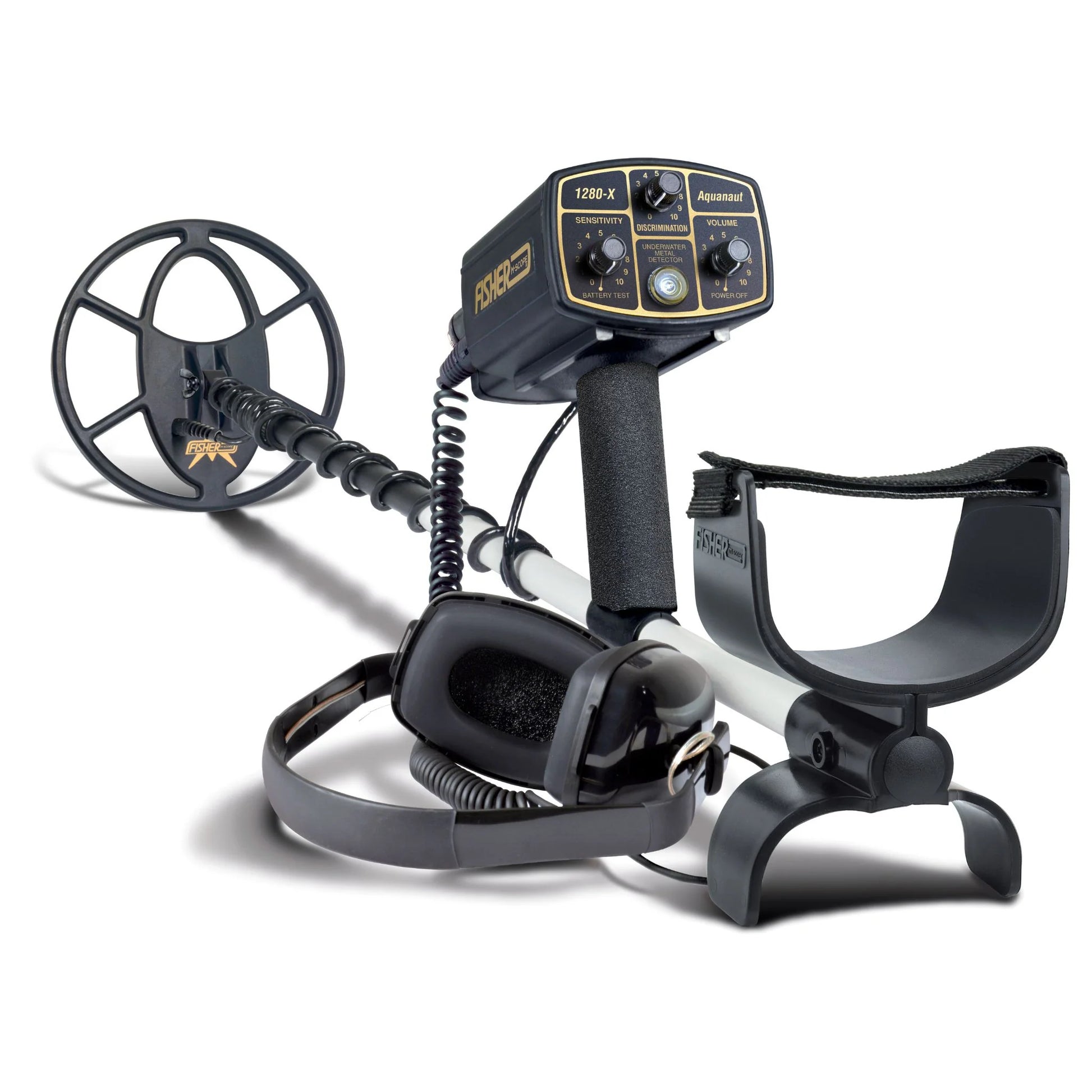 Fisher Labs 1280X Aquanaut Metal Detector with 10" Search Coil