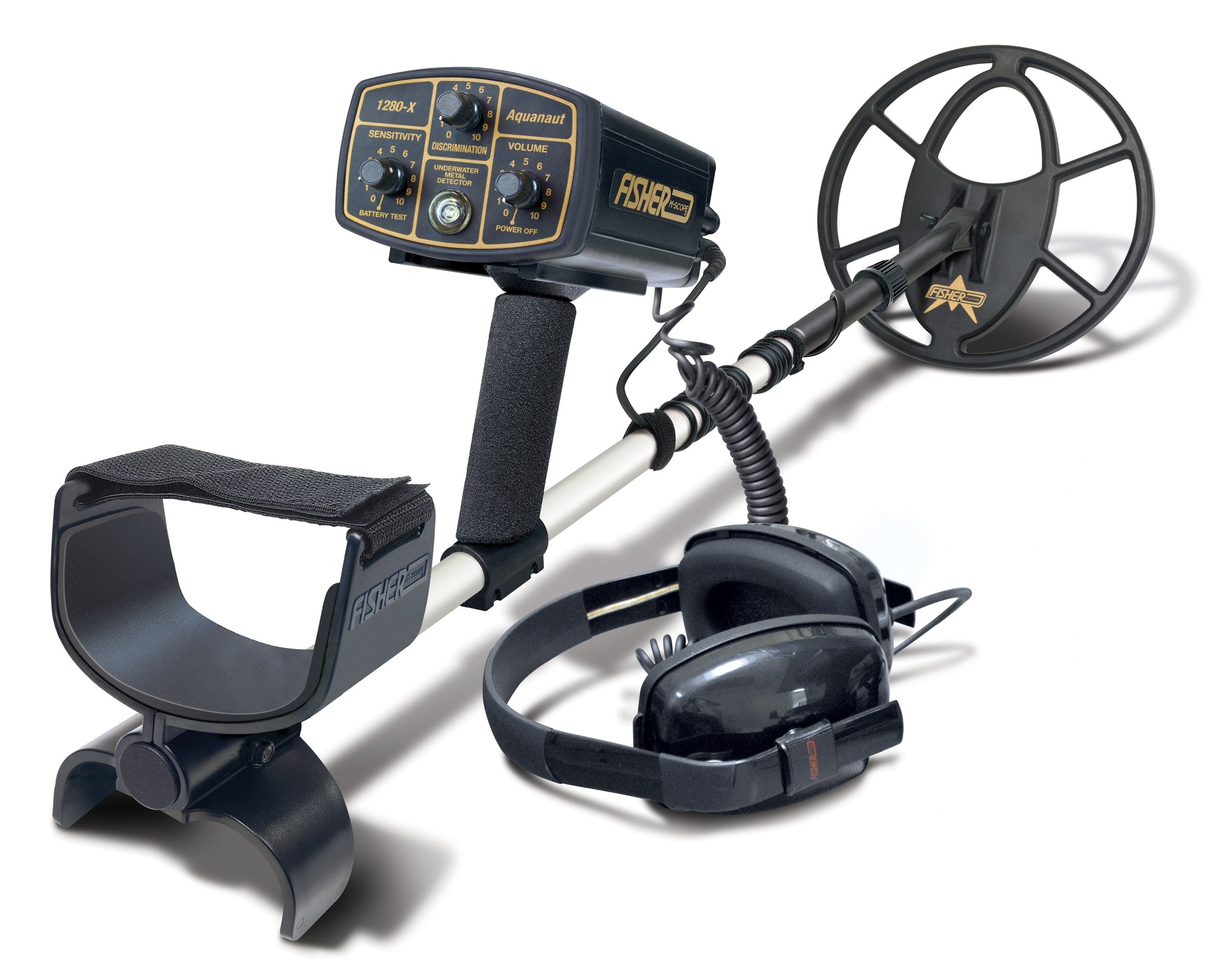 Fisher Labs 1280X Aquanaut Metal Detector with 10" Search Coil