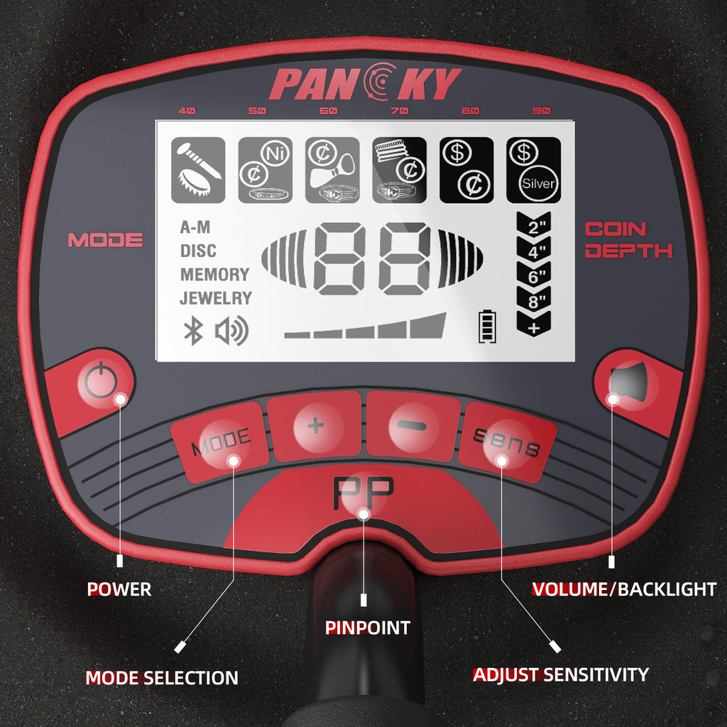 Pancky PK0075 Metal Detector with 10" Coil