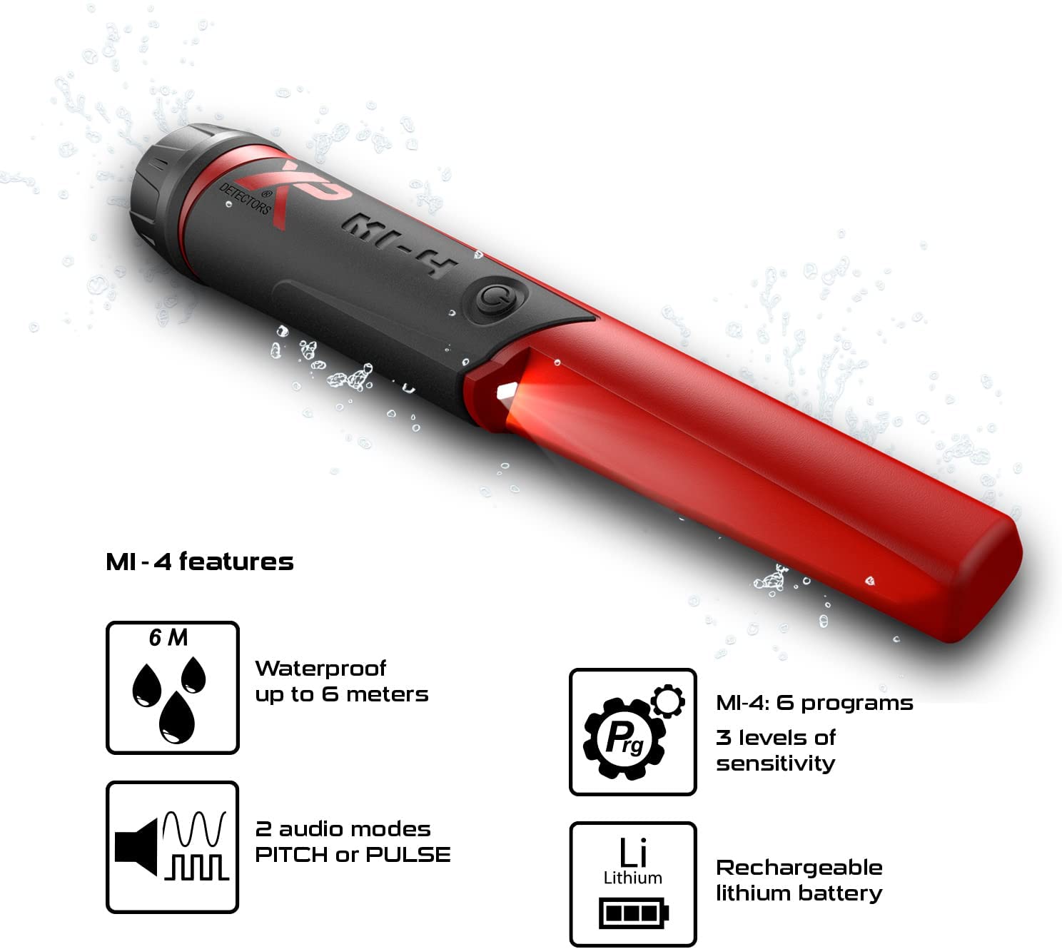 XP MI-4 Waterproof PinPointer Metal Detector