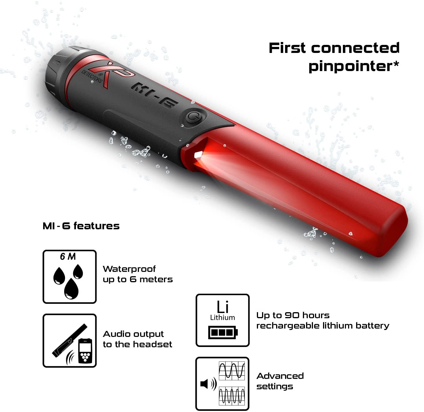 XP MI-6 Waterproof PinPointer Metal Detector