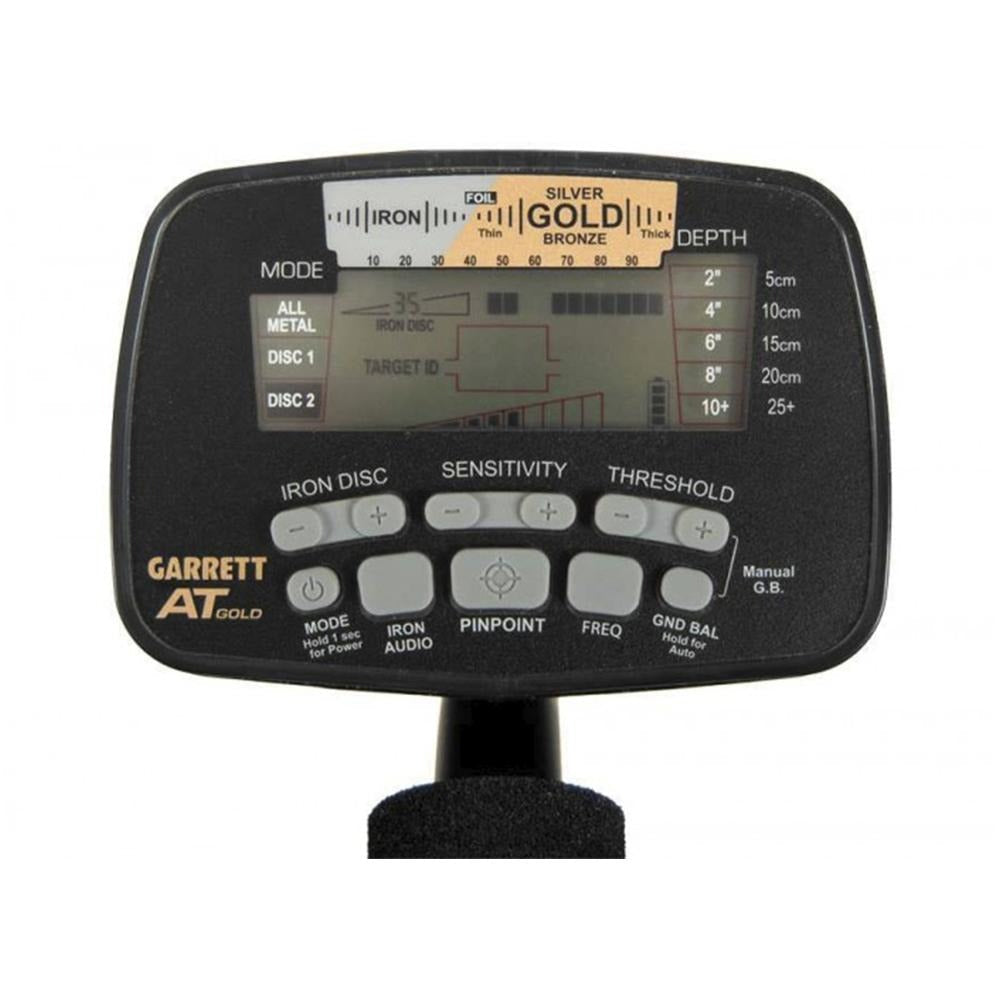 GARRETT AT Gold  Waterproof Metal Detector with 5"x8" DD Search Coil