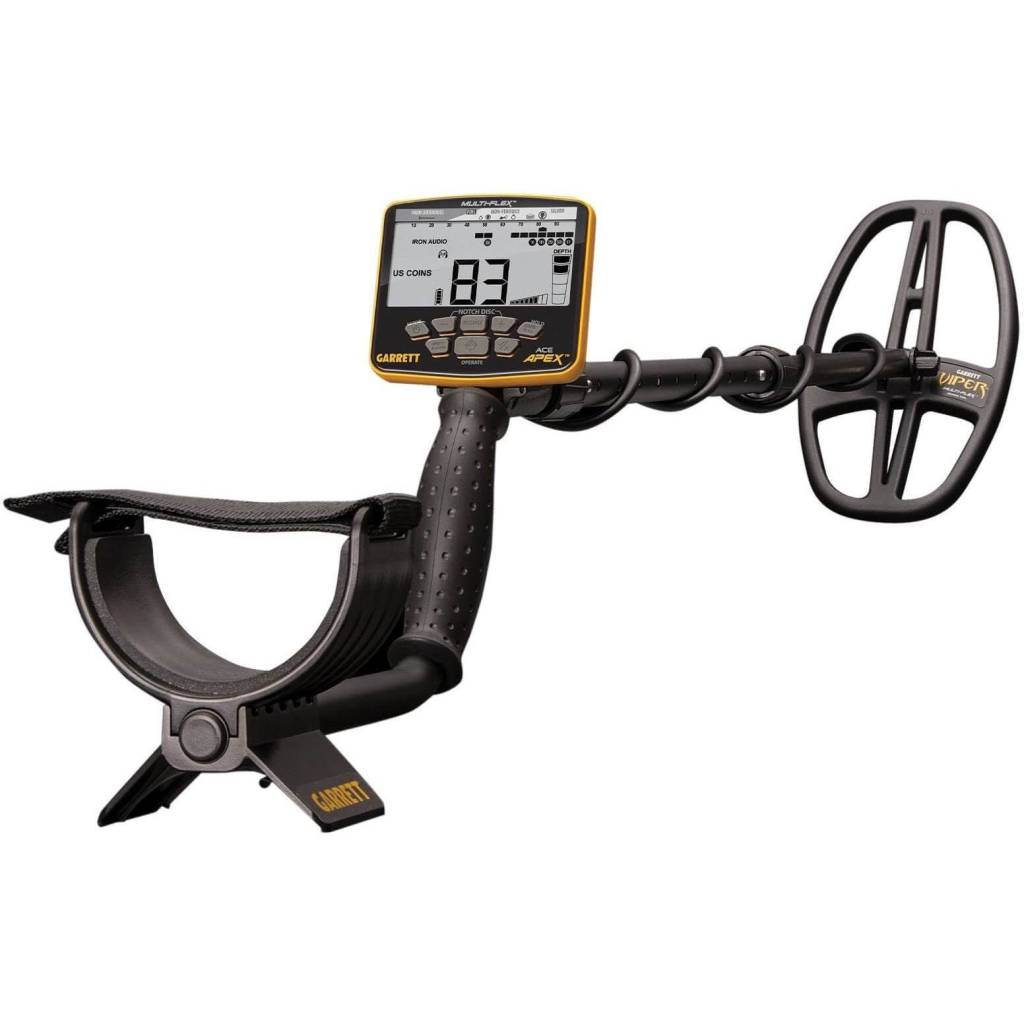 GARRETT Ace Apex Basic Metal Detector with 6"x11" Viper Search Coil